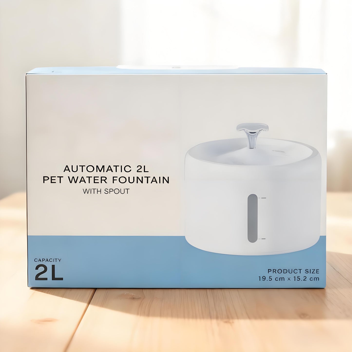 Automatic 2L Pet Water Fountain with Spout