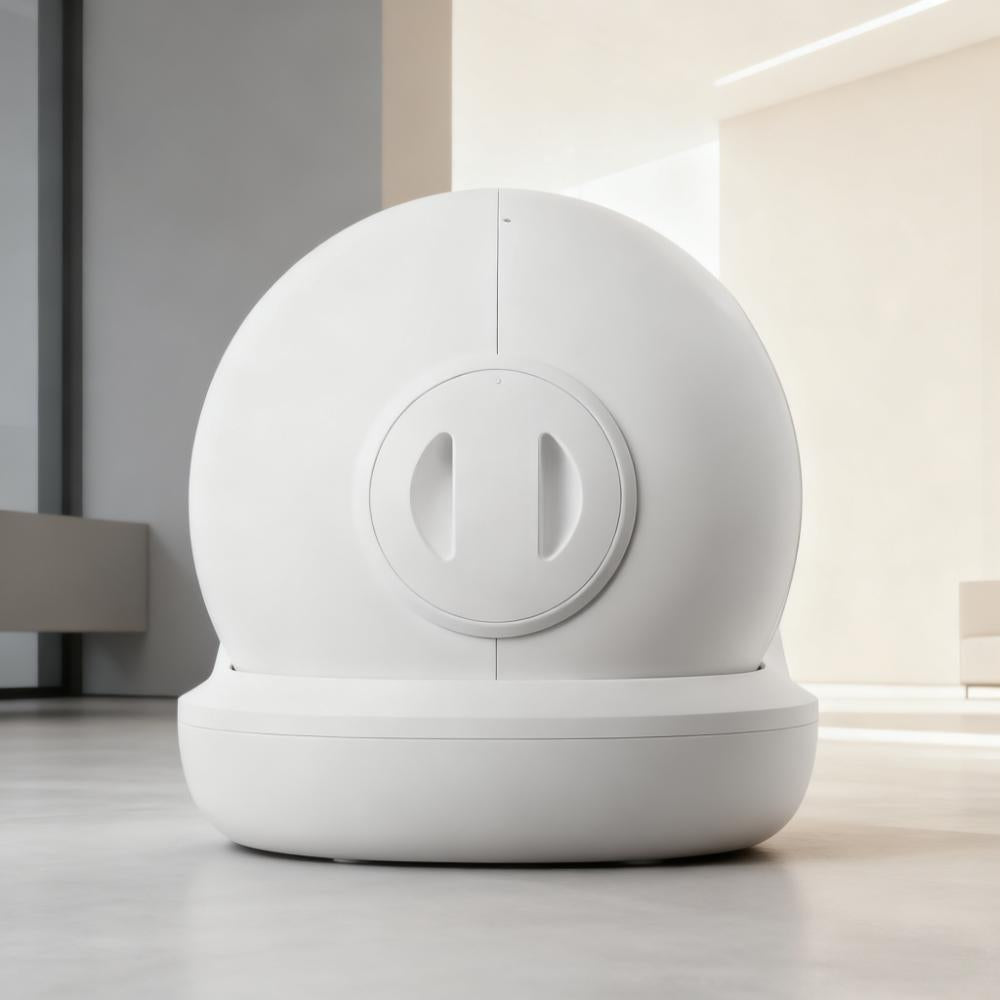 Automatic Self-Cleaning Cat Litter Box with Modern Design