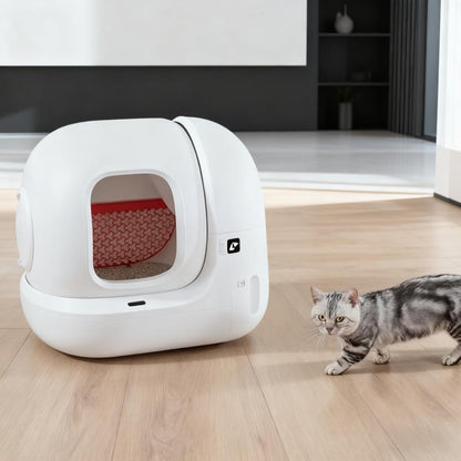 Automatic Self-Cleaning Cat Litter Box with Modern Design