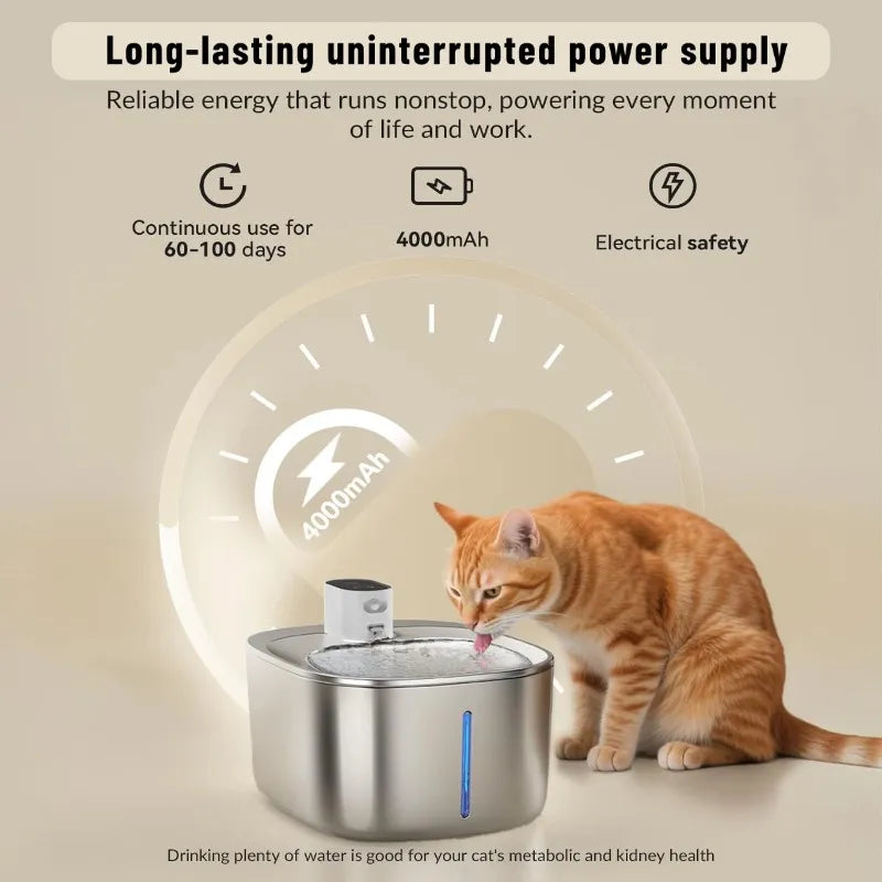 Wireless Freedom, Silent Care, Effortless Hydration for Your Pet!