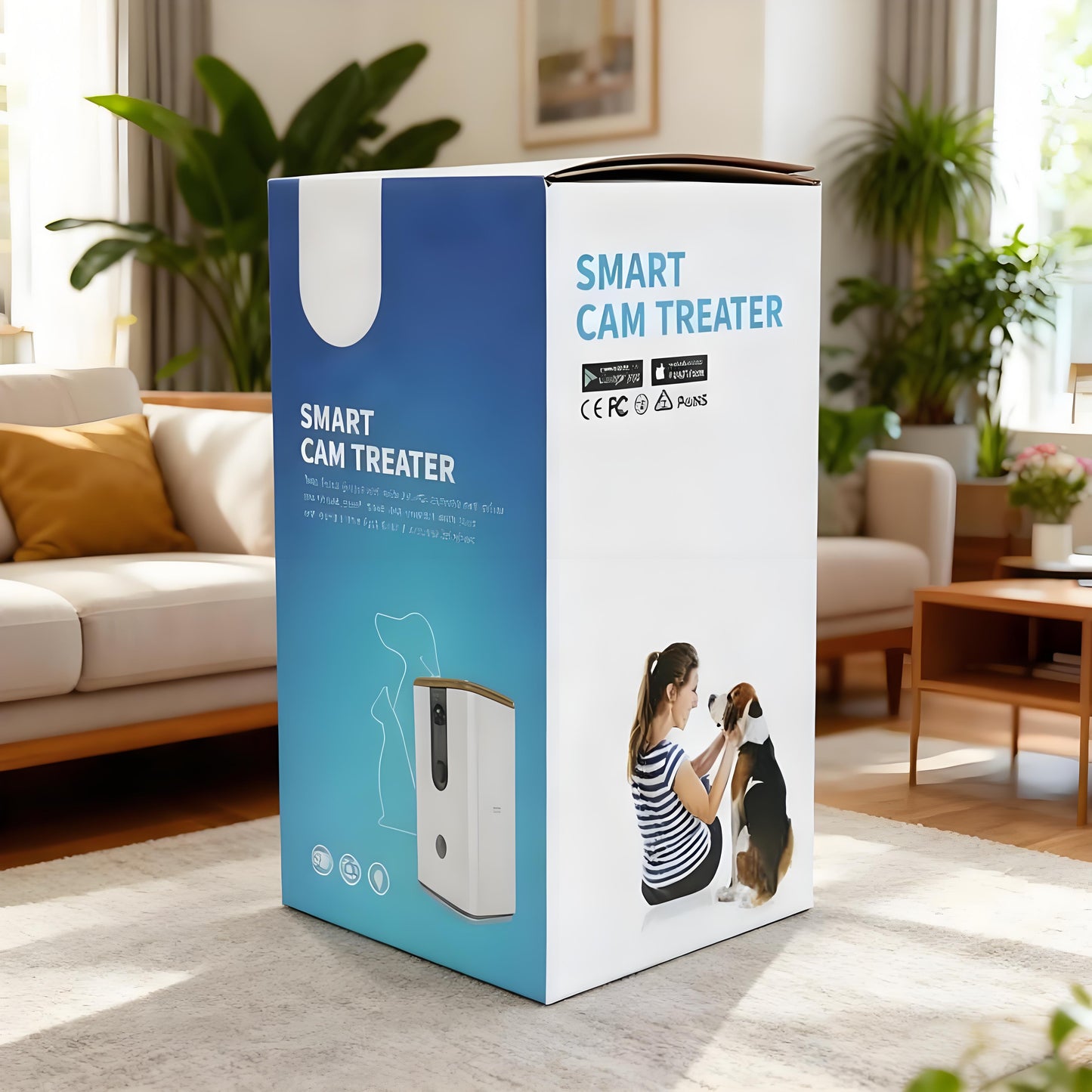 Smart Cam Treater Automatic Pet Feeder with Camera