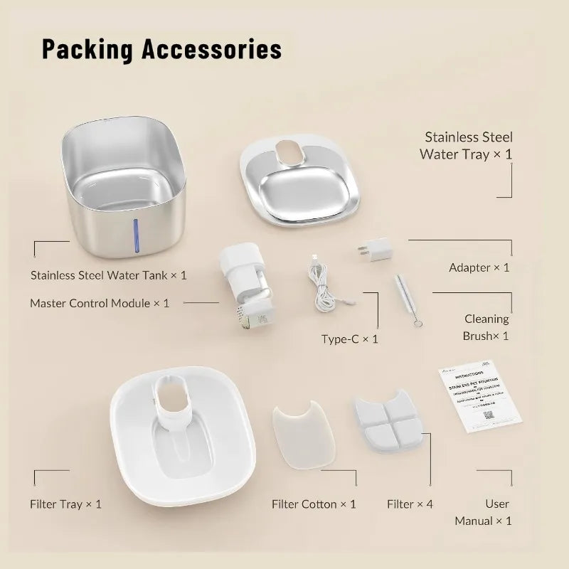 Wireless Freedom, Silent Care, Effortless Hydration for Your Pet!