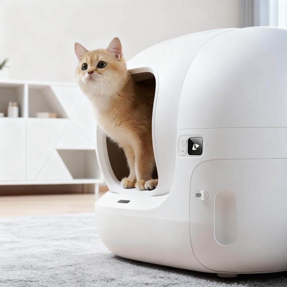 Automatic Self-Cleaning Cat Litter Box with Modern Design