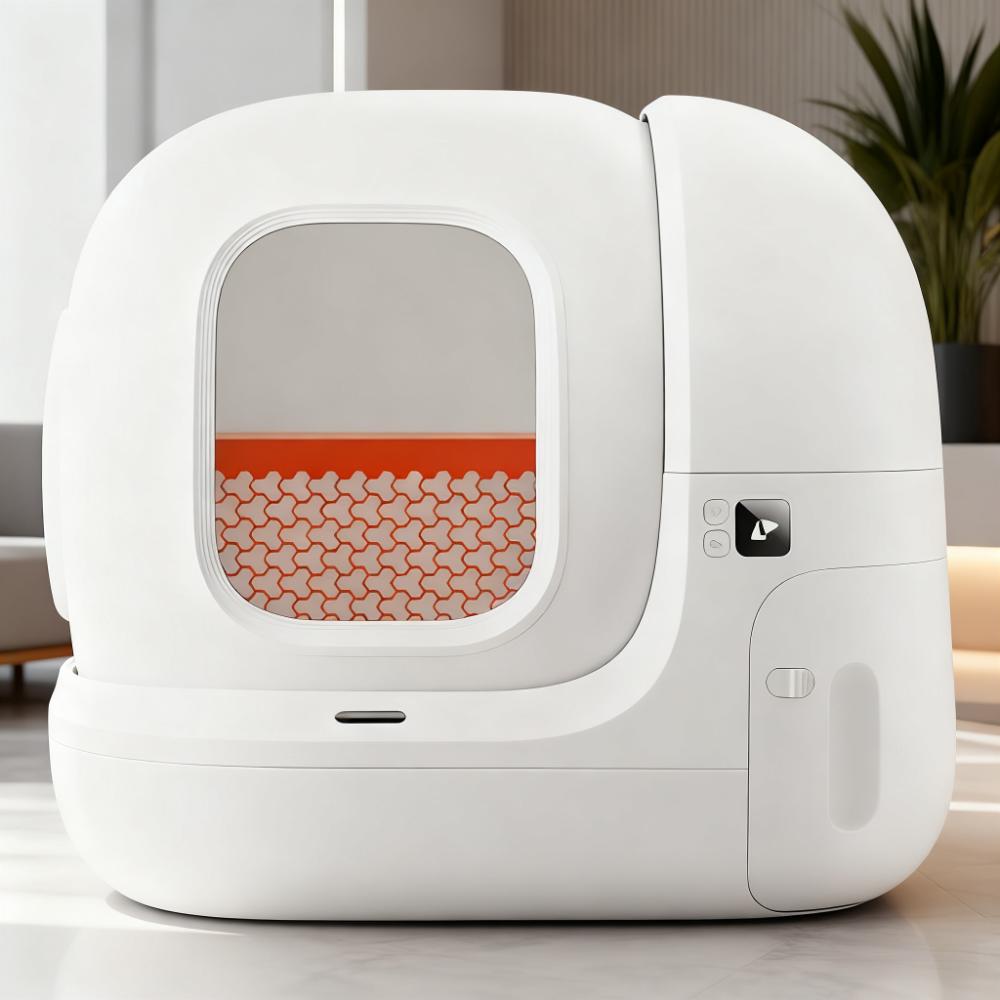 Automatic Self-Cleaning Cat Litter Box with Modern Design