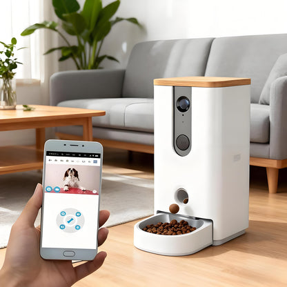 Smart Cam Treater Automatic Pet Feeder with Camera