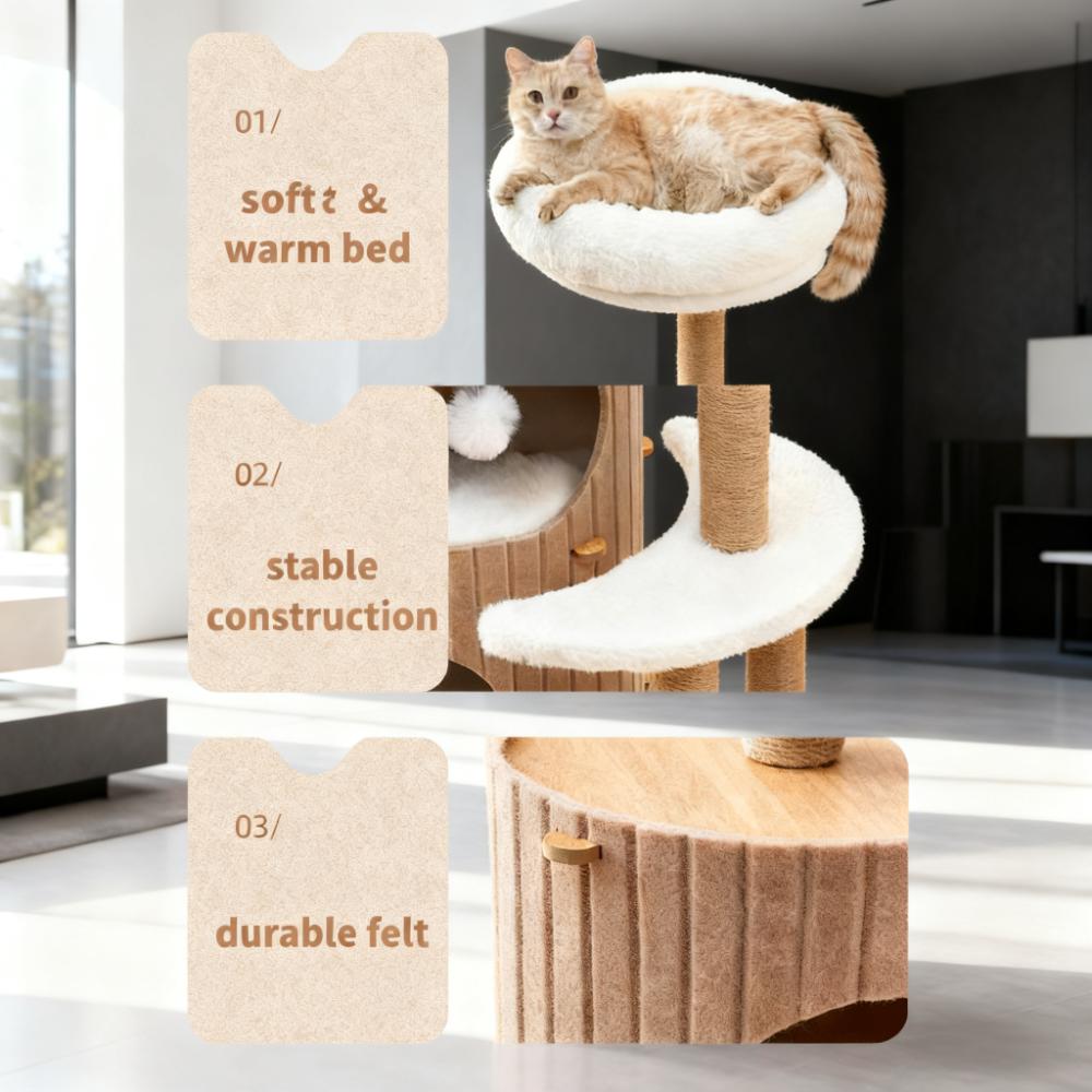 Multi-Level Cat Tree with Condo and Scratching Posts